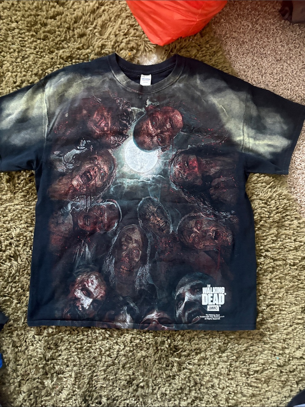 The Walking Dead 2015 Graphic all over Tee MENS XL